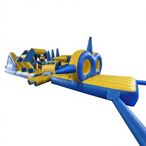 Large kids commercial bounce house combo slide <b>inflatable</b> obstacle course <b>for</b> water <b>pool</b> - Product Image 1