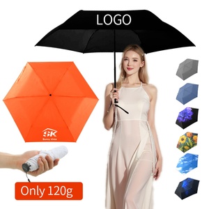 19 Inch Ultra Light Carbon Fiber Umbrella Hot Selling Product Custom Printed Compact 3 Fold Mini Umbrella for Women Portable - Product Image 2