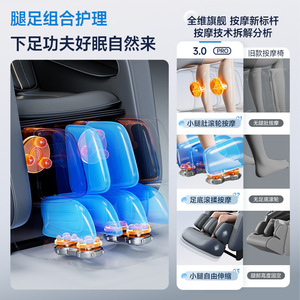 Dual Mechanism Massage Chair 3.0 Dual Core Full Body Intelligent Electric Automatic 4D Robotic Hand SL <b>Track</b> Home Use - Product Image 4