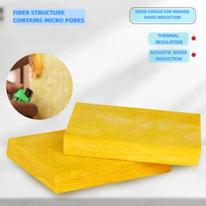 Panneau <span class=keywords><strong>de</strong></span> <span class=keywords><strong>laine</strong></span> <span class=keywords><strong>de</strong></span> <span class=keywords><strong>verre</strong></span> en fibre <span class=keywords><strong>de</strong></span> <span class=keywords><strong>verre</strong></span> écologique jaune <span class=keywords><strong>de</strong></span> 32 kg/m3, 30 <span class=keywords><strong>mm</strong></span>, résistant au feu et isolant pour les conduits d'ingénierie CVC - Product Image 3