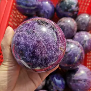 Натуральный кварц Чароит Сфера фиолетовый дракон хрустальный шар Исцеление чоит камень для подарка