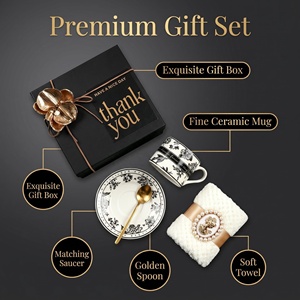 Juego de Regalo de Boda de Lujo Lunaire con Tarjeta Personalizable, Taza de Cerámica y Toalla, Ideal para Eventos Empresariales y Regalos de Agradecimiento - Product Image 3