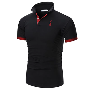Moda personalizada Ventas calientes de alta calidad multicolor Tallas grandes con cuello en V Poliéster Ropa deportiva Polo - Product Image 2