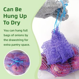 30kg màu đỏ tím PE nhựa dệt Leno lưới túi lưới để đóng gói khoai tây hành tây củi Ống Rau lưới túi - Product Image 1