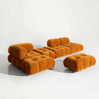 Módulo modular de material de tela para sala de estar, conjunto de sofás de nuevo diseño de moda