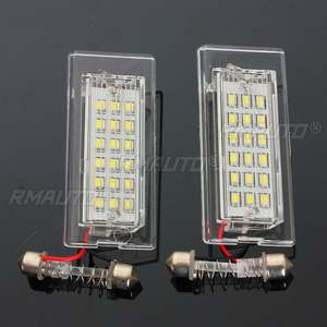 Par de Luces LED Blancas de 12V y 18 LED para Matrícula de BMW X5 E53 X3 E83 - Product Image 2