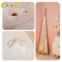 Tente de jeu pour enfants, pliable, intérieure/extérieure, tipi en toile de coton, maisonnette pour bébé avec fenêtre