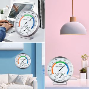 Termômetro Higrômetro de Aço Inoxidável de 5 Polegadas para Uso Interno e Externo - Product Image 6