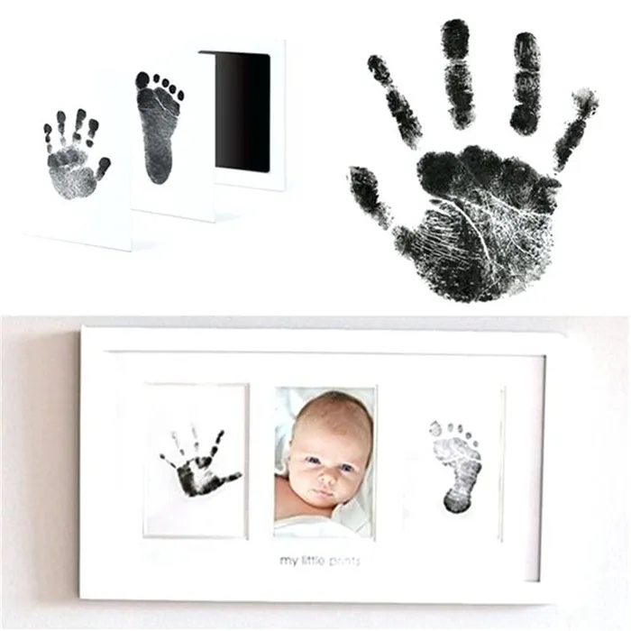 Newborn Baby Handprint and Footprint Ink Pad Pet Paw Print Kit Inkless Infant Hand and Foot Stamp