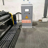 Machine à filet gabion à double torsion horizontale CNC entièrement servo-assistée pour les projets de protection des pentes