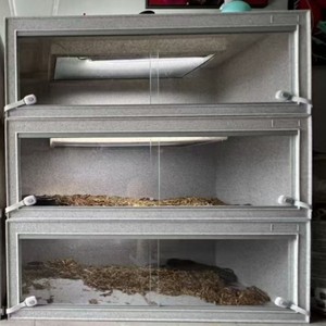 Sistema de Estantes Apilables de Plástico para Cría de Reptiles, para Serpientes y Pitones Reales - Product Image 4