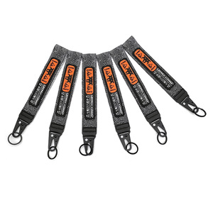 Cordon court en nylon tressé avec boucle, porte-clés personnalisé avec logo - Product Image 3