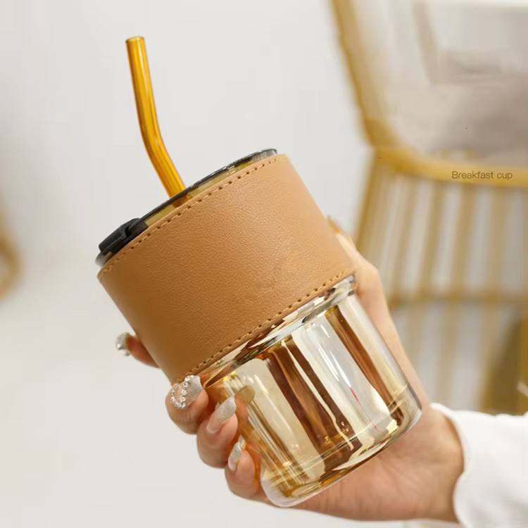 Amber Cup + Brown Sleeve