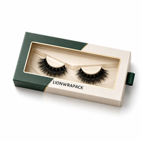 LIONWRAPACK Emballage personnalisé pour faux cils, boîte en papier magnétique de qualité supérieure