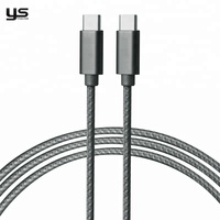 Cable de carga USB tipo C personalizado, cable plano, respetuoso con el medio ambiente para teléfonos Android, Banco de energía, cable de datos de carga rápida