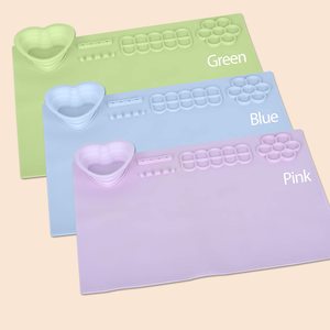 Tapete de Silicona para Manualidades, Tapete de Silicona para Moldeo de Resina, Tapete de Silicona Antiadherente y Antideslizante para Pintar con Vaso de Limpieza - Product Image 1