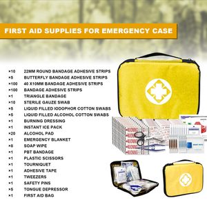 Fournitures médicales personnalisées 300 pièces Trousse de premiers soins portable étanche pour l'école et la famille à domicile - Product Image 3