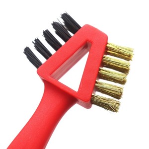 Cepillo de limpieza multifuncional para estufas, cepillo de cocina de doble cabezal con alambre de cobre y alambre de acero para rincones de difícil acceso. - Product Image 4