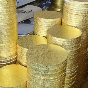 SunShine Wholesale 8-16 Inch Cardboard <b>Cake</b> <b>Board</b> in Gold & Silver Paper Plate & Bowls Supplier for <b>Cake</b> Base - Product Image 5