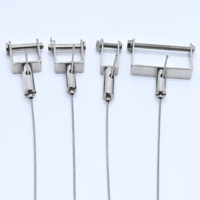 Abrazadera de Cable Ajustable de Cobre para Sistema de Suspensión de Paneles Acústicos, Herraje Autoblocante para Cables de Acero para Soporte de Paneles Colgantes