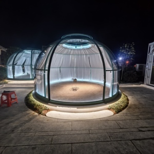 Ngoài Trời Không Thấm Nước 3-Meter Đường Kính Sang Trọng Hiện Đại PC Trong Suốt <span class=keywords><strong>Dome</strong></span> Lều Cho Khách Sạn Khu Nghỉ Mát - Product Image 4