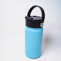 Bouteille d'eau portable Jiahe en acier inoxydable de 350 ml pour étudiants, isotherme sous vide avec paille, large ouverture, sans BPA, pour la randonnée et les activités de plein air
