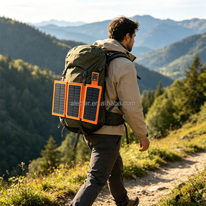 ALECTER Portable <b>Mini</b> 8W Foldable Monocrystalline Silicon <b>Solar</b> <b>Panel</b> Waterproof USB 5V2A CE Certified 12-Month Warranty - Product Image 6