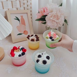 Dessert <b>Cup</b> Scented Candle Simulated Fruit Cream Design Soy Wax Candle Home Decor Gift For Party - Product Image 1