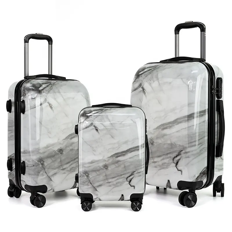Kofferset valiz seyahat çantaları 3 parça PC ABS araba bagajı kılıfı seti