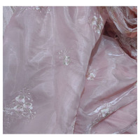 Robe d'été Nouvelle fleur de lys pour filles Tissu brodé Petite fleur fraîche 100% Tissu polyester pour robe de femme