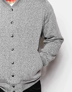 เสื้อแจ็คเก็ตเบสบอลสำหรับทุกเพศเสื้อแจ็กเก็ตเบสบอลแบบไม่มีลายออกแบบได้ตามต้องการ - Product Image 6