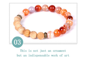 <span class=keywords><strong>Bracelet</strong></span> en perles d'agate craquelée de 8 mm, perles en bois, <span class=keywords><strong>pierre</strong></span> <span class=keywords><strong>volcanique</strong></span>, aromathérapie, <span class=keywords><strong>huile</strong></span> <span class=keywords><strong>essentielle</strong></span>, parfum, bijoux, style classique - Product Image 5