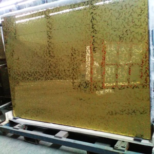 Nhà Nền Tường Acid Khắc Vàng Mô Hình Stereo Màu Gương - Product Image 2