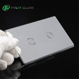 Verre tactile trempé poli 2.5D le plus vendu pour interrupteur mural intelligent, couvercle en verre pour éclairage tactile - Product Image 6