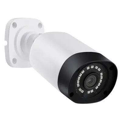 Kamera IP Kartu SD Peluru Logam Luar Ruangan Kamera Jaringan 5MP Lensa 3.6Mm Kode QR Penglihatan Malam 2 Cara Audio Kamera Tidak NVR P2P ICSEE