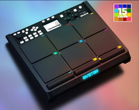 Avatar PD708 Electronic Drum Pad Sampling Percussion Pad 6 Pads 3 Touch Strips Portable MIDI Drum Controller Built in Sound Loop