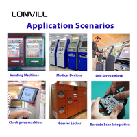 LONVILL Lecteur de codes-barres CCD intégré à haute intégration USB TTL avec plusieurs modes de lecture de codes-barres