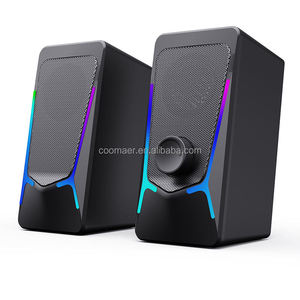 Haut-parleurs USB 2.0 pour ordinateur portable et de bureau, qualité sonore supérieure, multimédia, avec éclairage - Product Image 1
