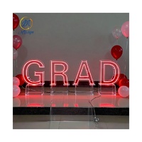 Décoration de fête de mariage, fournitures, enseigne au néon LED de 3 pieds, 4 pieds, support, néon géant, grand, lettres d'amour en acrylique, éclairage, chiffres de 0 à 9
