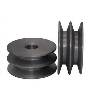 Custom Precision Casting Service China Supplier Oem Cast Iron Drawing Sizes V Belt Pulley Cast Iron Parts