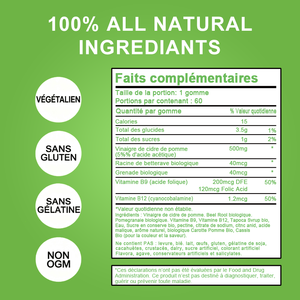 Gummies pour un ventre plat, complément alimentaire à base <span class=keywords><strong>de</strong></span> vinaigre <span class=keywords><strong>de</strong></span> <span class=keywords><strong>cidre</strong></span> <span class=keywords><strong>de</strong></span> pomme, coupe-faim, brûleur <span class=keywords><strong>de</strong></span> graisse, gummies pour perdre du poids - Product Image 5