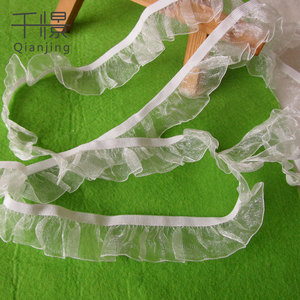 Hot bán <span class=keywords><strong>3cm</strong></span> Fancy Organza ren đàn hồi TRIM cho đồ lót cạnh trang trí cho vải - Product Image 3