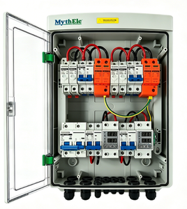 Caja Combinadora Solar Fotovoltaica MythEle 2 Entradas 2 Salidas IP65 Impermeable AC DC 1000V 500V <span class=keywords><strong>con</strong></span> SPD MCB para Sistema Fotovoltaico Exterior - Product Image 1