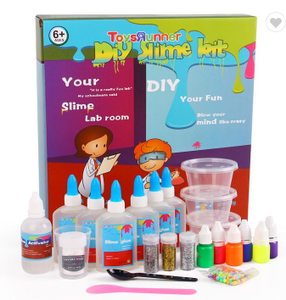 Toysrunner Glow in the Dark Sticky DIY Glue Activator <b>Slime</b> Making Kit-Soft Toy for Stress Relief Eco-Friendly Unisex - Product Image 2