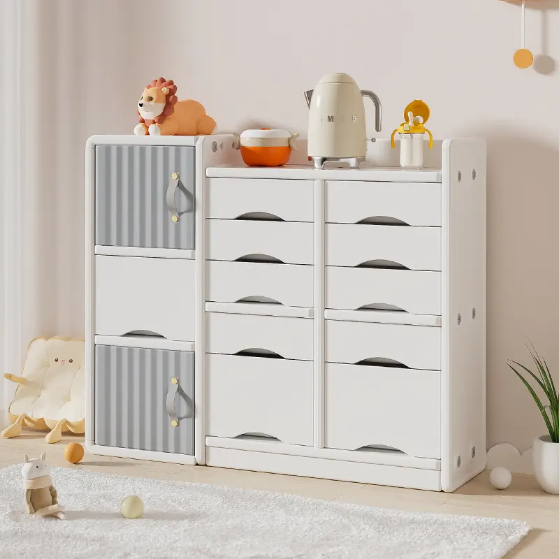 Armoire de rangement pour jouets de grande capacité étagère organisateur pour adolescents ensembles de meubles pour bébés étagère pour enfants boîte de rangement en plastique armoires pour enfants