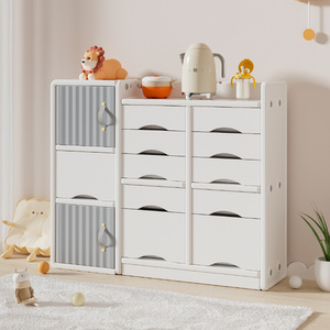 Armoires de rangement pour jouets pour bébés, organisateur pour adolescents, étagère à livres pour enfants, boîte de rangement en plastique, armoire pour enfants, meubles de garderie, placard pour enfants - Product Image 1