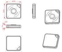 Untuk Bluetooth 4.0 IBeacon Tag dengan Buzzer produsen disediakan BLE Beacon Tag