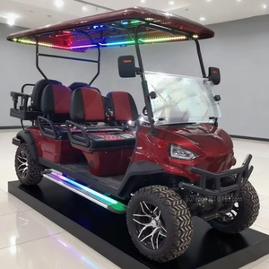 Nuovo Design <span class=keywords><strong>Golf</strong></span> Cart Elettrico da Caccia Fuoristrada Nero con Pneumatici da 14 Pollici, <span class=keywords><strong>6</strong></span> Posti, Batteria al Litio 72V, Mini Auto Elettrica all'Ingrosso - Product Image 4
