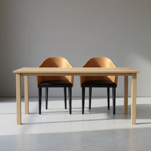 Silla de Comedor de Madera de Mediados de Siglo con Respaldo <span class=keywords><strong>Tapizado</strong></span> en <span class=keywords><strong>Cuero</strong></span> para Desayunador de Hotel Vintage y Club Privado de Alta Gama - Product Image 2