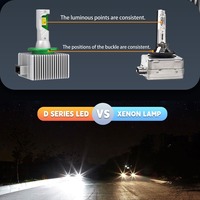 Ampoule de phare HID à LED D1S D2S D3S D4S D5S D8S 90W 10000LM Canbus Plug and Play Logo personnalisé Phare automobile Harmchom